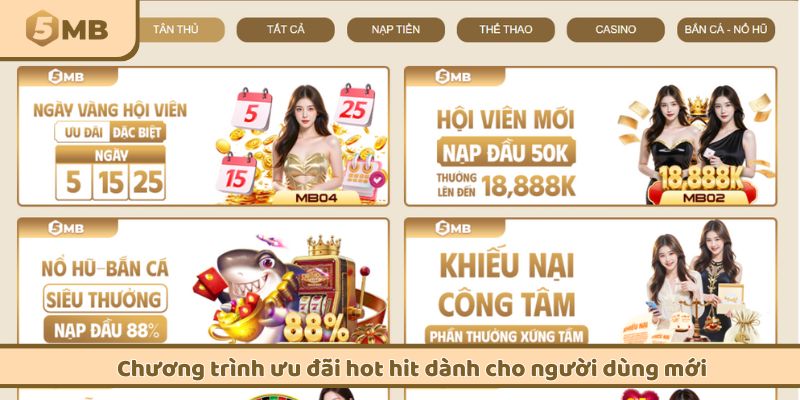Chương trình ưu đãi hot hit dành cho người dùng mới